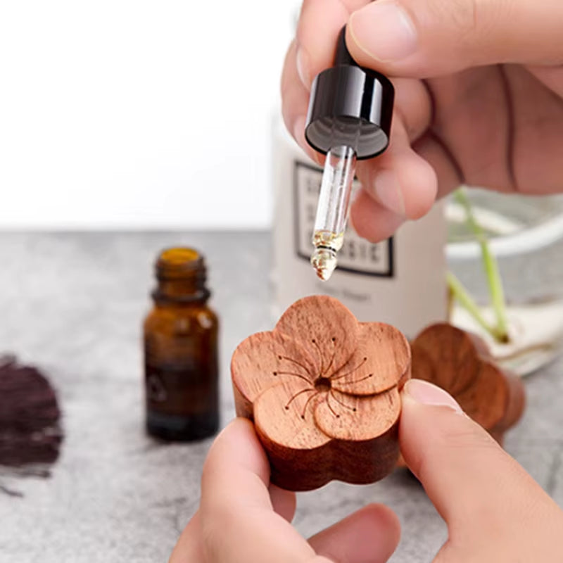Wooden Essential Oil Aromatherapy Diffuser Wooden Diffuser Eco-Friendly Fragrance Diffused Wood Refreshing Sleep Aid NEW